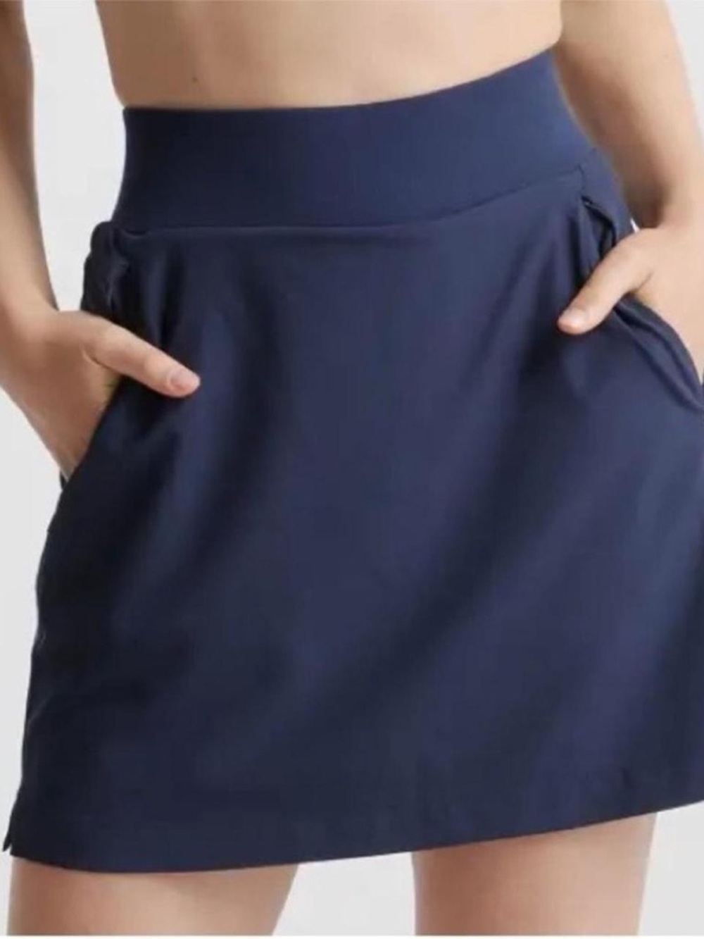 Quince Navy Performance Tech Skort